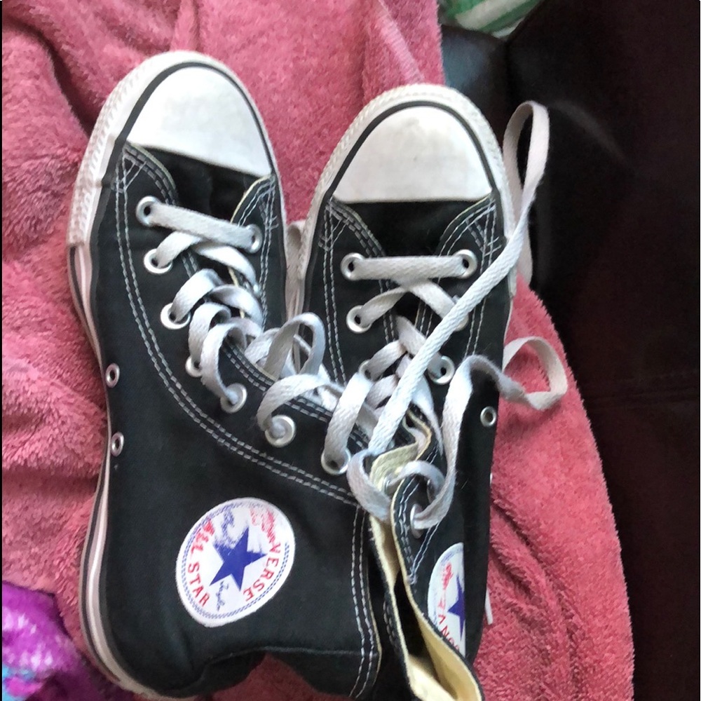 Black hightop converses